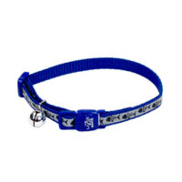 Collar Gato Lazer Brite Reflectivo Pescado Azul