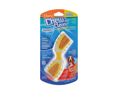 Juguete Perro Hartz Chew Clean Hueso Flexible