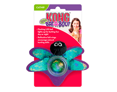 Kong Gato Mariposa Flicker Con Luz