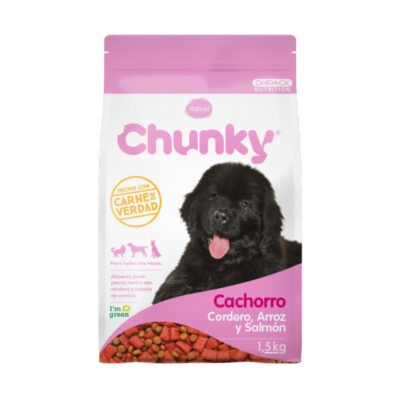 Chunky Cachorro Cordero, Arroz y Salmón