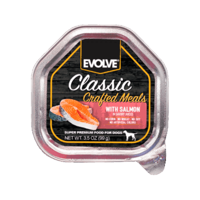 Evolve Classic Bandeja Crafted Meals Salmon Perro