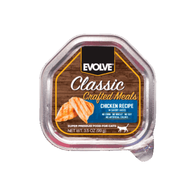 Evolve Classic Bandeja Gato Crafted Meals Pollo