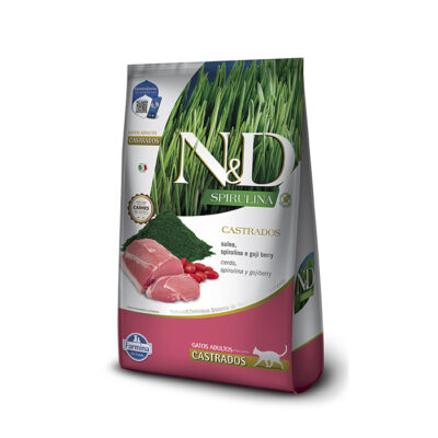 N&D Gato Spirulina Adulto Castrado-Cerdo