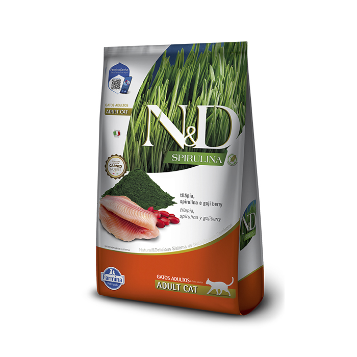 N&D Gato Spirulina Adulto -Tilapia